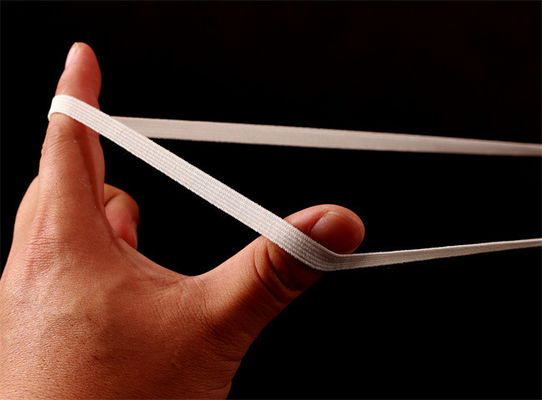 7mm Earloop elastisches schnüren Schnur-Band-flache Ausdehnung 5rib für Schalen-Maske