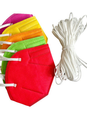 25 weißes Earloop elastisches Schnur-Seil Mtrs 3MM für Farbmasken