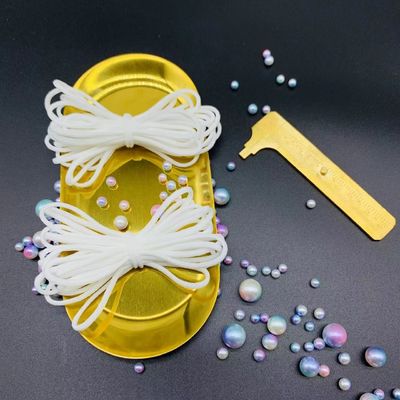 Chirurgische Masken-elastisches Ohr schlingt sich für Gesichtsmaske-weißes Ohr-Schleifen-Gummiband-Band 3mm