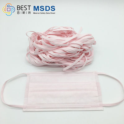 Rosa elastisches Band für Breite Maske Earloop 5mm