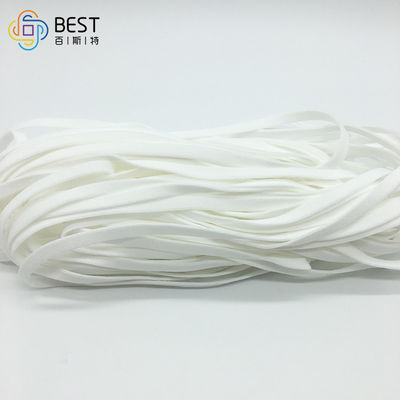 Nicht gesponnenes Schnur-Schnur-Weiche der Gesichtsmaske-elastisches Ohr-Schleifen-3.5mm 3mm schwarzes rundes elastisches