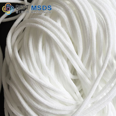 Weiche Runde elastisches Earloop versieht Schnur für Gesichtsmaske Spandex-Polyester 3.0mm 2.8mm mit einem Band