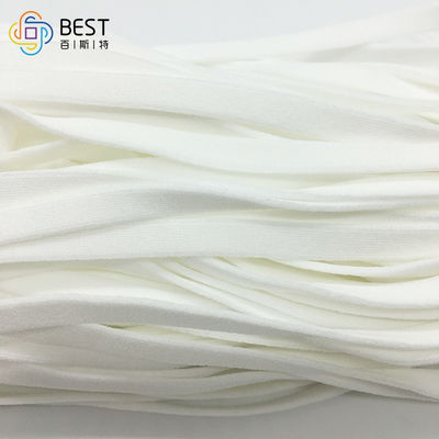 Runde flache weiße Rohstoffe des Gesichtsmaske-elastische Ohr-Schleifen-Band-3.5MM