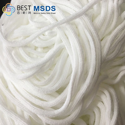 Spandex-weiße Nylonrunden-elastisches Schnur-Seil-Streichorchester-Band 2.5mm 2.8mm 3mm