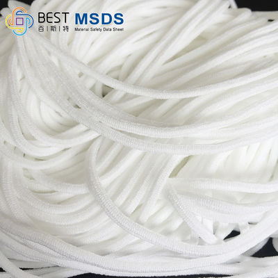 Spandex-weiße Nylonrunden-elastisches Schnur-Seil-Streichorchester-Band 2.5mm 2.8mm 3mm