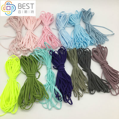 Wegwerf3ply gesichtsmaske-elastische Ohr-Schleifen-materielle bunte Ebene ringsum elastisches Seil