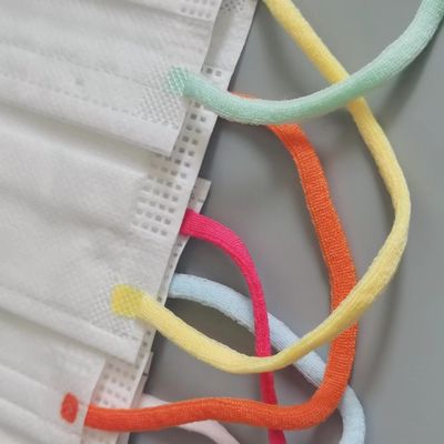 5mm flaches weiches elastisches Ohr schlingt Band-flaumige Gesichtsmaske-Zusätze 5mm 6mm
