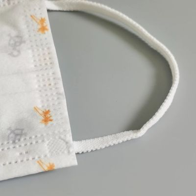 5mm gurtet flache Ohr-Schleife runde elastische Schnur weißes Wegwerf-Seil Facemask Earloop