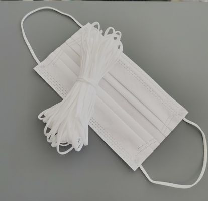 3.5mm 5mm weißes elastisches Ohr schlingt Seil-Band für Wegwerfgesichtsmaske