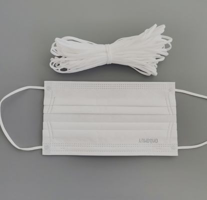 3.5mm 5mm weißes elastisches Ohr schlingt Seil-Band für Wegwerfgesichtsmaske