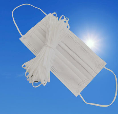 Freundliche weiße justierbare elastische Ohr-Schleifen ECO für Masken 3.5MM 4MM 5MM