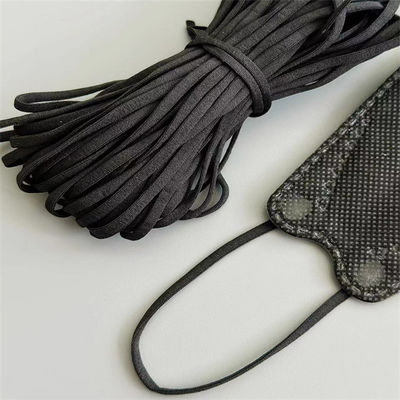 Flaches dehnbares Ohr schlingt Gesichtsmaske des Band-Schwarz-PO Korea KF94   2.5-7mm