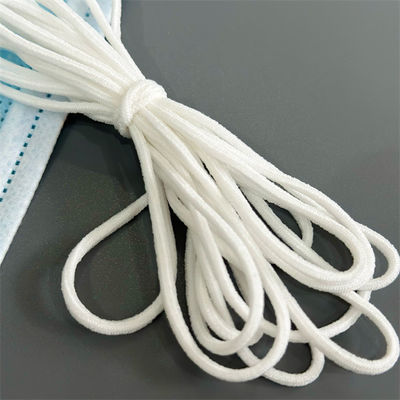 2.5mm 2.8mm 3mm elastisches Band-Faden 3/16&quot; 1/8 Zoll-weißer Runde Earloop für Maske