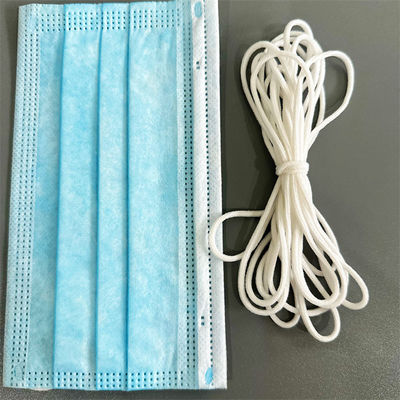 2.5mm 2.8mm 3mm elastisches Band-Faden 3/16&quot; 1/8 Zoll-weißer Runde Earloop für Maske