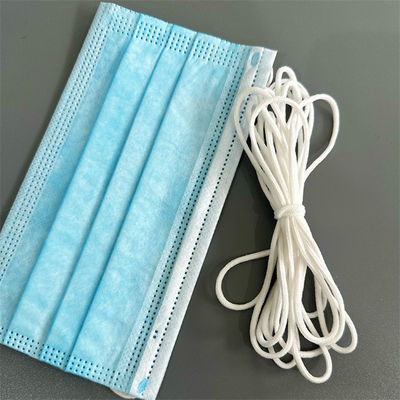 4mm 2.8mm 2mm 2,5 Millimeter 3mm weiches rundes elastisches Schnur-Band-weiße Polyester-