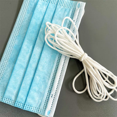 Spandex-weiße Nylonrunden-elastisches Schnur-Seil-Streichorchester-Band 2.5mm 2.8mm 3mm