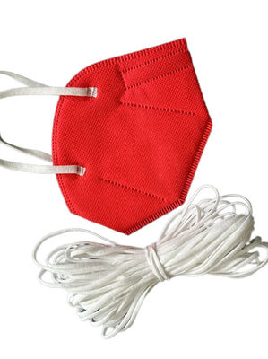 3.5mm 5mm elastischer Ohr-Band-Polyester Spandex flaches Earloop MSDS